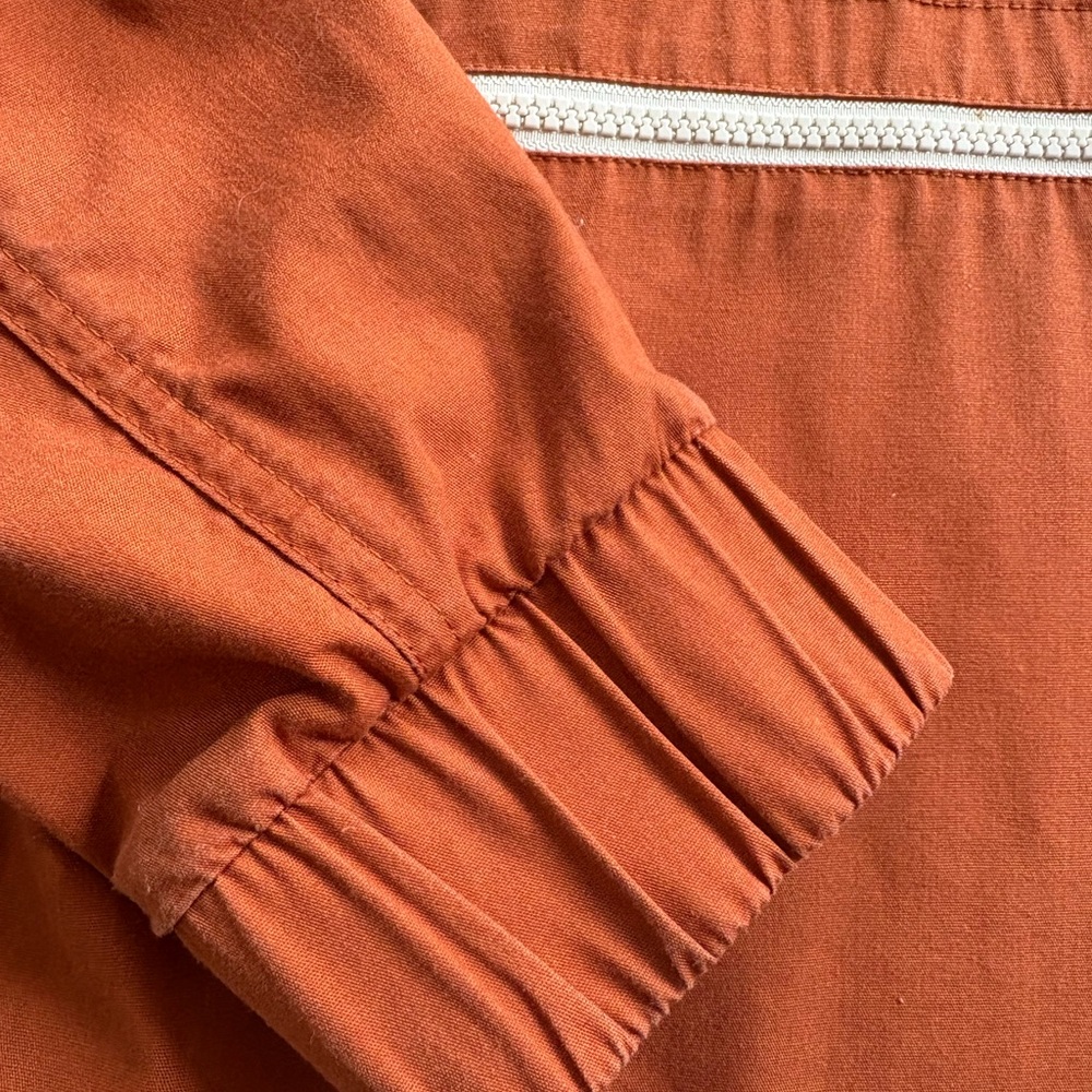 Orange Hooded Anorak Pullover Jacket - Picture 3 of 12